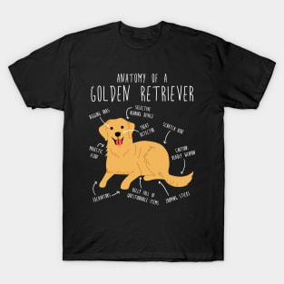 Golden Retriever Anatomy T-Shirt